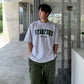 legoeduca字母印花短袖T恤男士夏季高級感通勤穿搭韓系寬鬆圆领半袖潮