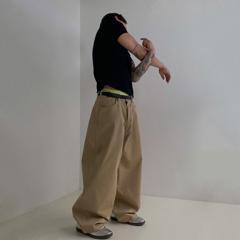 legoeduca簡約风纯色短袖男夏季修身cleanfit穿搭韓系通勤百搭圆领T恤